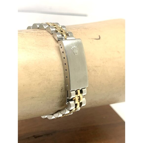 Rolex Datejust Women's Watch 6917 Vintage Swiss Automatic Steel 18k Gold 26mm - Picture 10 of 14